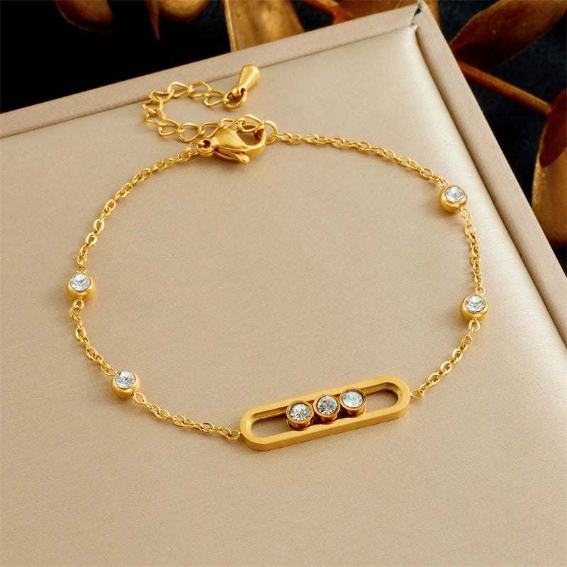 Conjunto circón 3 piezas