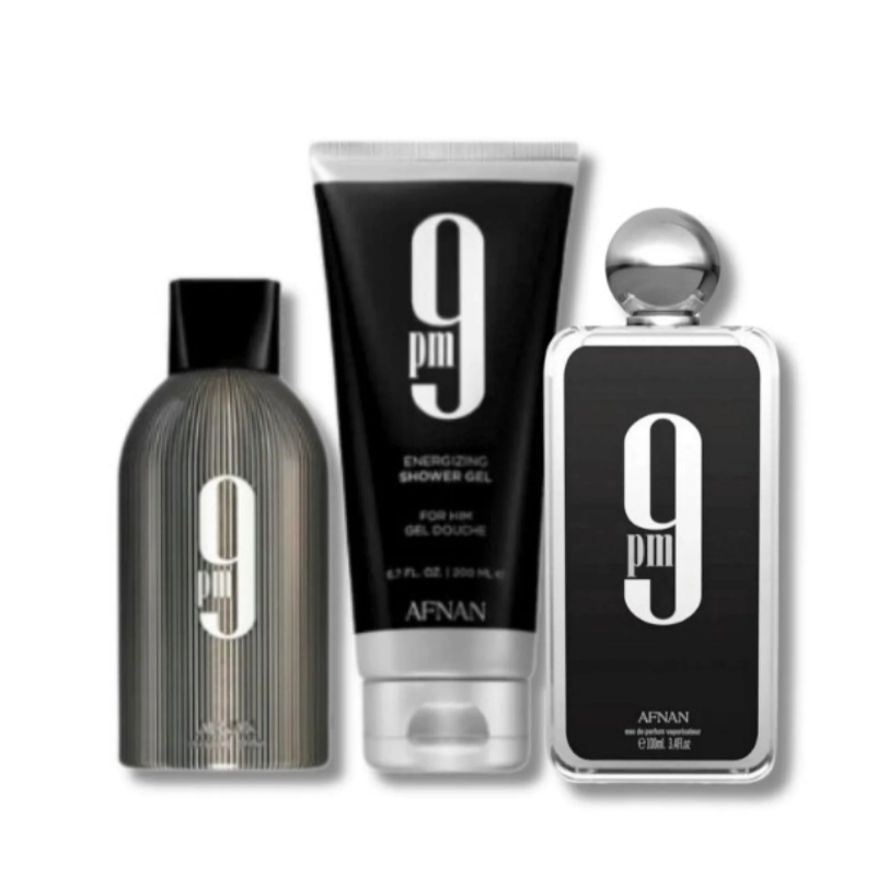Afnan Estuche 9 Pm edp 100ml +S/G 150ml +Deo 150ml Hombre