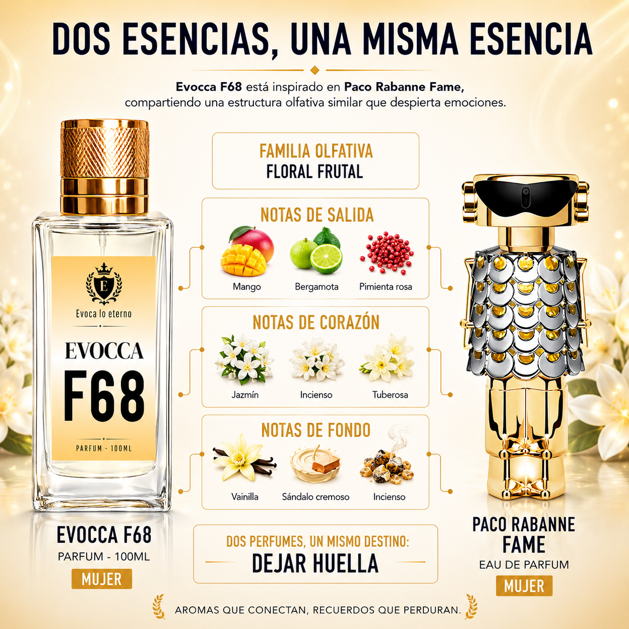 F68 Parfum 100ml Mujer (Paco Rabanne Fame)