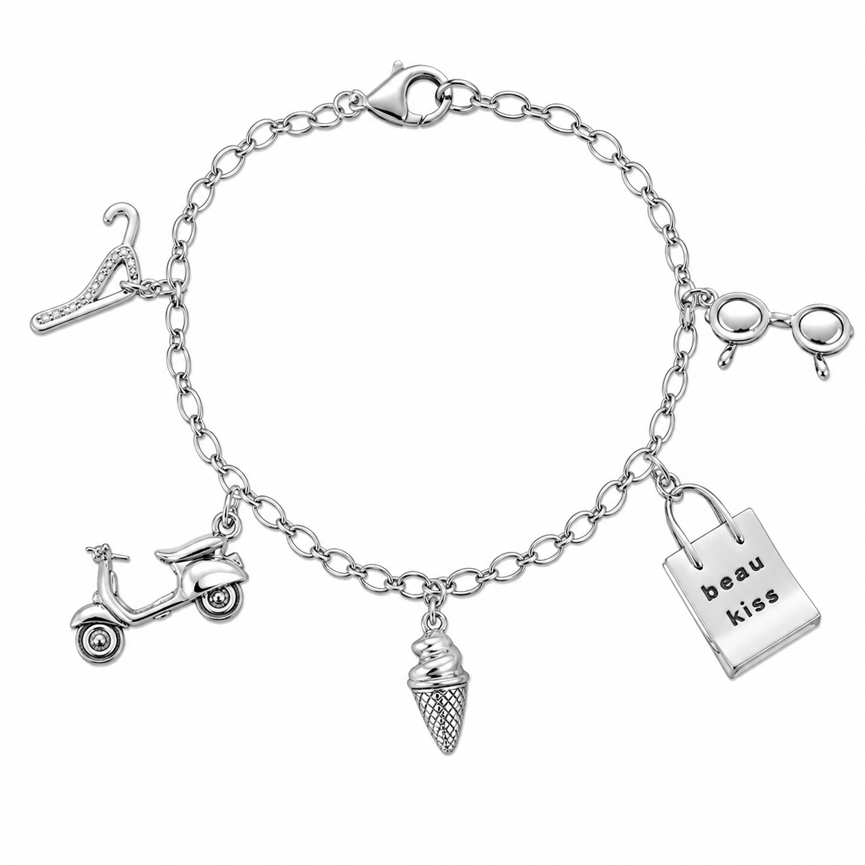 Pulsera shopping 19cm Plata Italiana 925