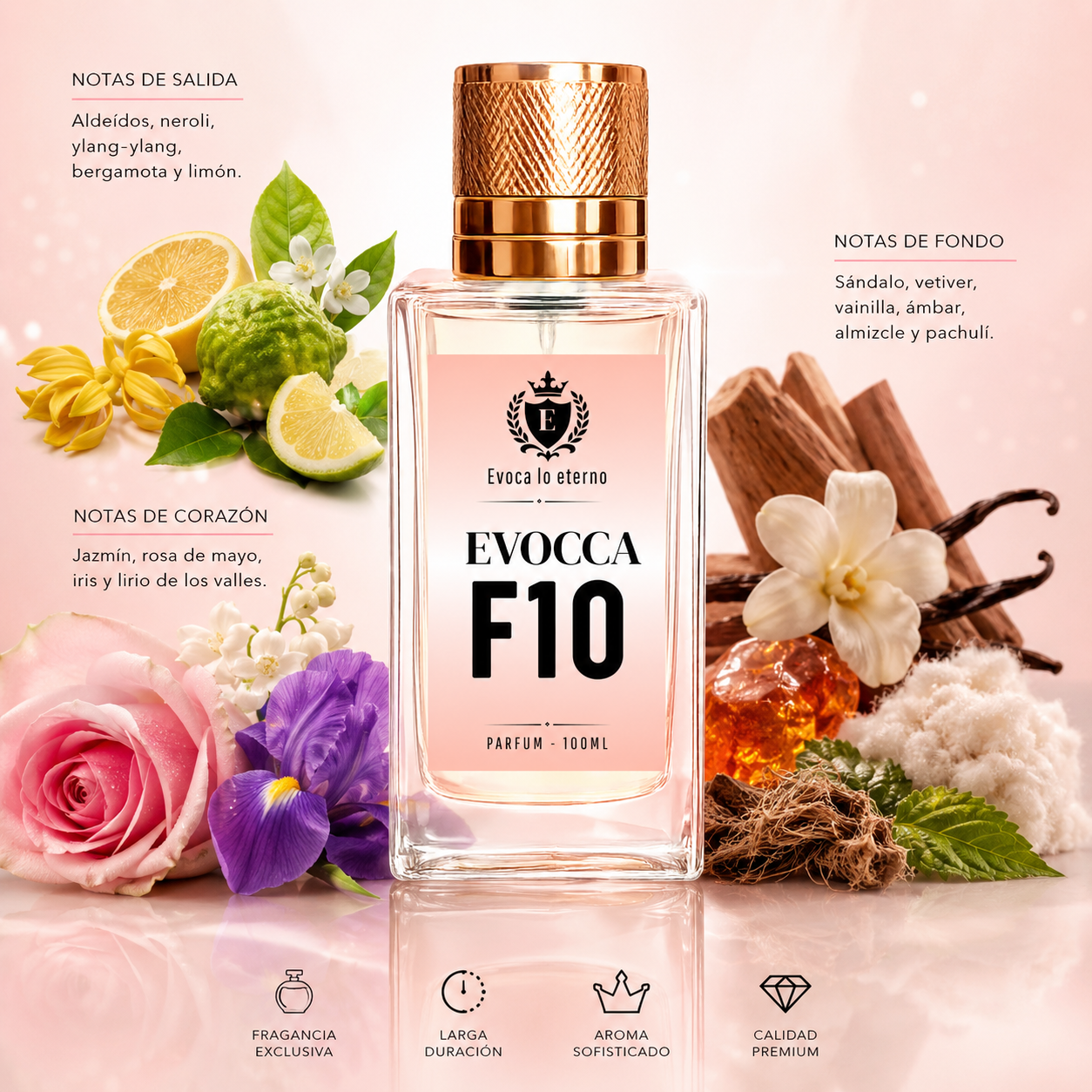 F10 Parfum 100ml Mujer (Chanel Nº 5)