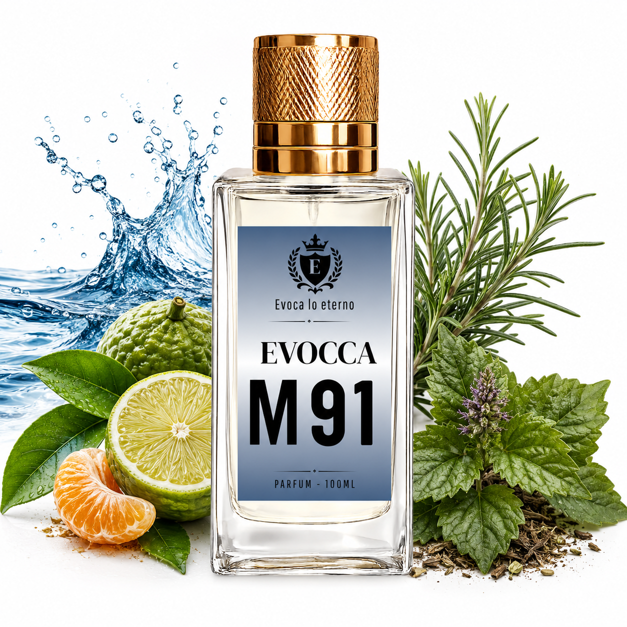 Evocca M91 Parfum 100ml Hombre (Armani Acqua di Gio Profondo)