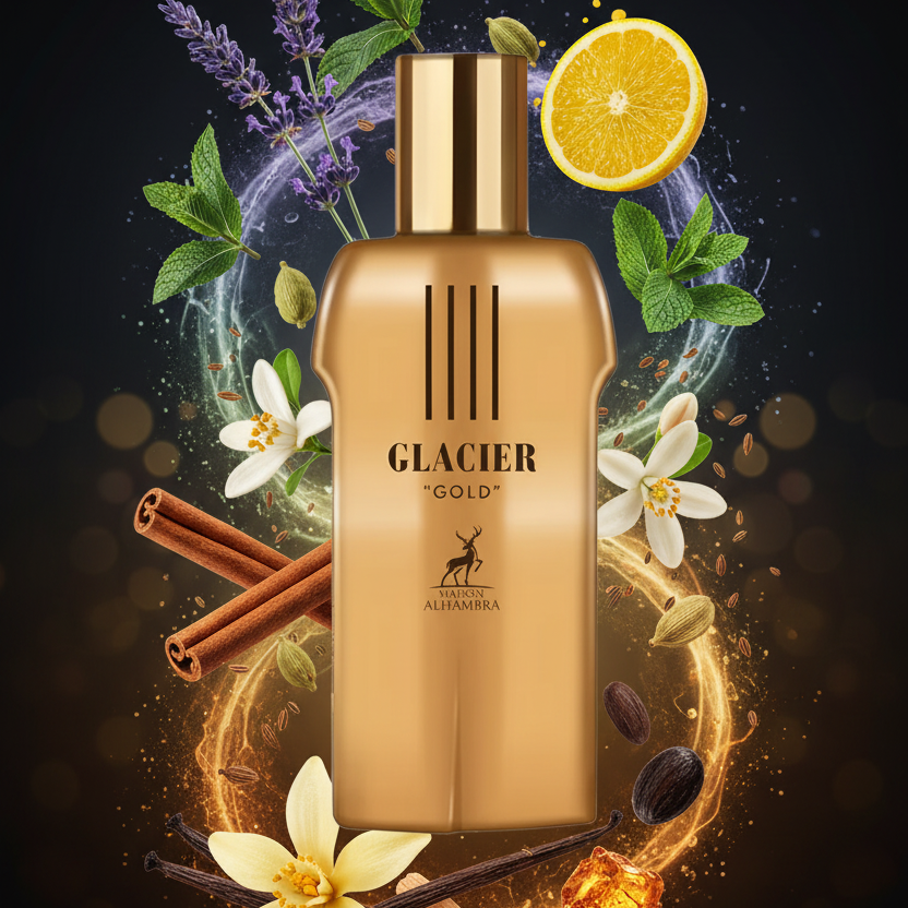 Maison AlHambra Glacier Gold Edp 100ml Hombre (JPG Le Male Elixir)