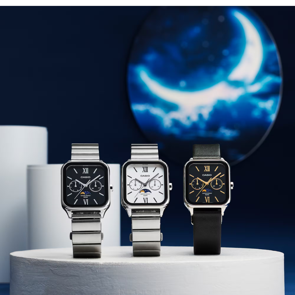 Reloj Casio Moonphase MTP‑M305L‑1A2V Hombre - Análogo