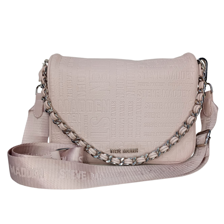 Steve Madden Bolsa Crossbody De Poliuretano Rosada Con Correa