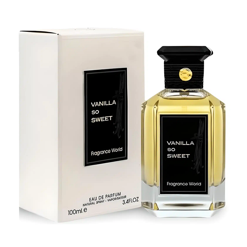 Fragrance World Vanilla So Sweet edp 100ml Unisex (Inspirado en Spiritueuse Double Vanille de Guerlain's)
