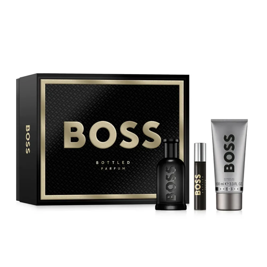 Hugo Boss Estuche Bottled Parfum 100ml + 100ml S/G + 10ml Mini Hombre (Sin celofan)