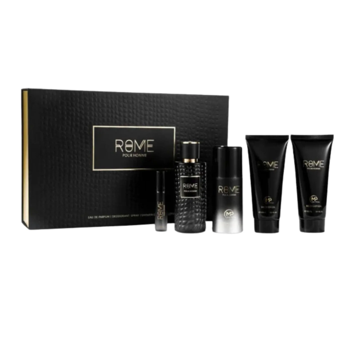 Bharara Rome Pour Homme 100 ml+15 ml+150 ml DEO +150 ml B/L+150 ml S/G Hombre