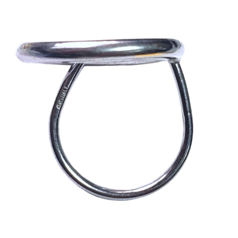 Anillo 1 circulo 1 corazón piedras blancas Plata Italiana - Metalli - 7 - Perfumisimo