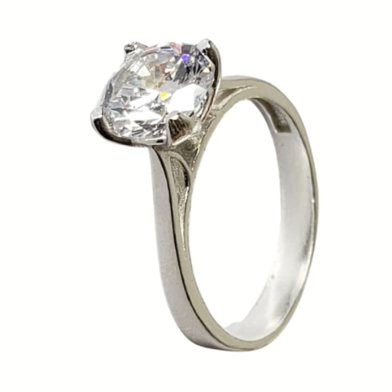 Anillo Bello con piedra solitaria plata 925 - Metalli - 6 - Perfumisimo