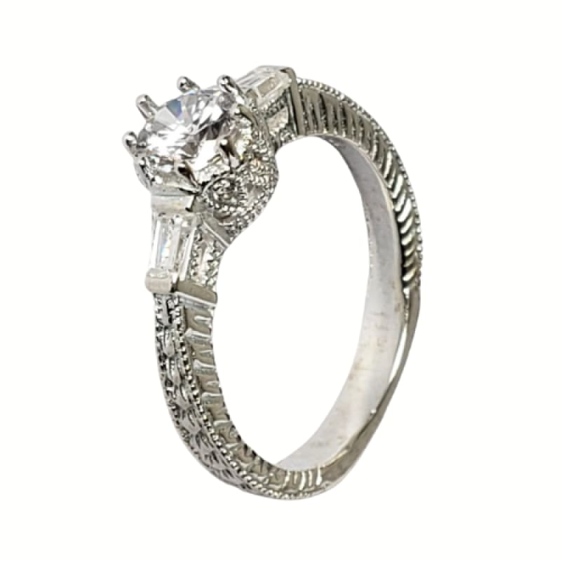 Anillo Dragon amador y piedra blanca plata 925 - Metalli - 9 - Perfumisimo