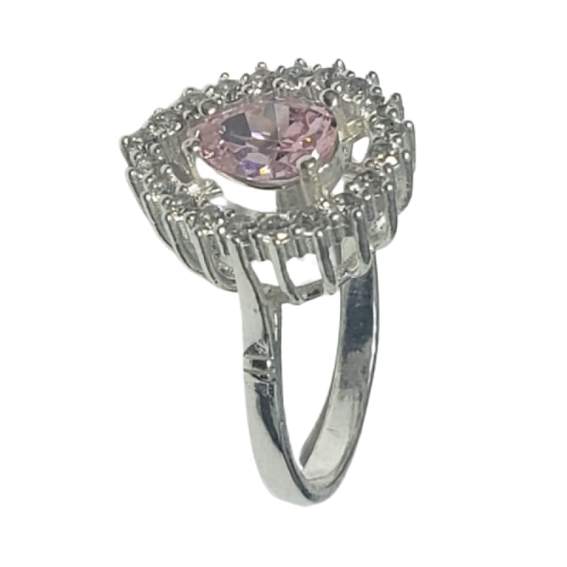 Anillo gota mayor y menor en rosa plata 925 - Perfumisimo
