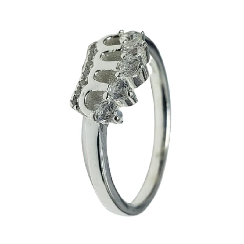 Anillo reina Maria corona de piedras plata 925 - Metalli - 8 - Perfumisimo