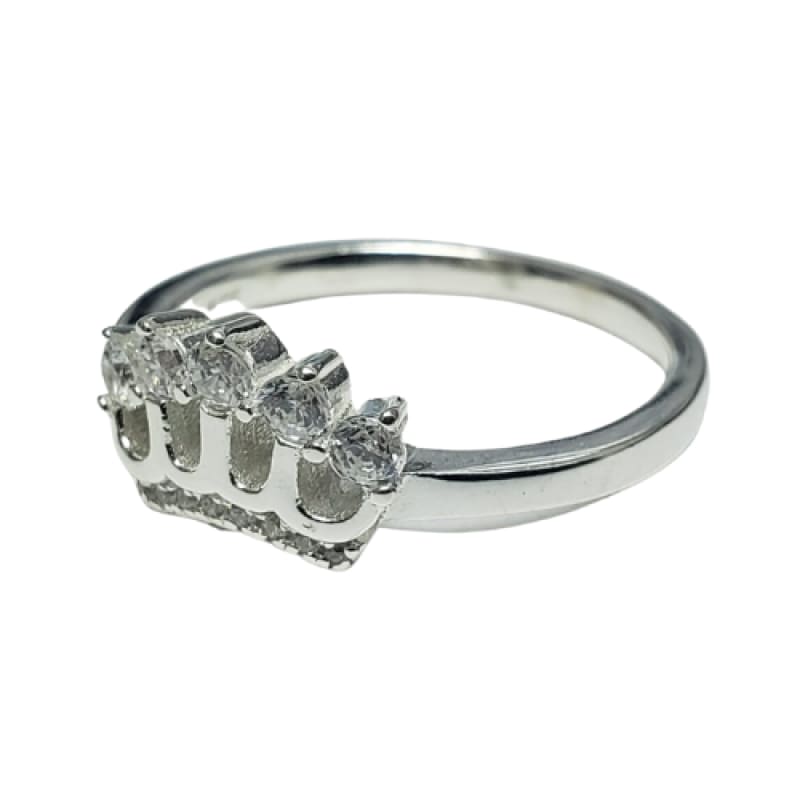 Anillo reina Maria corona de piedras plata 925 - Metalli - 8 - Perfumisimo