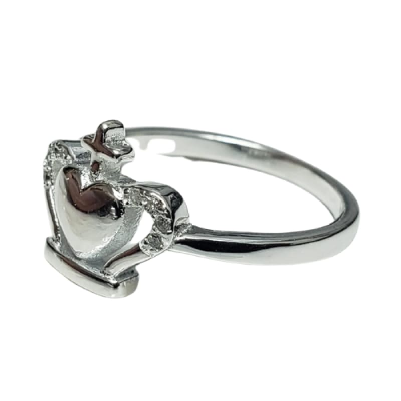 Anillo reinado con piedras blancas Plata 925 - Metalli - 7 - Perfumisimo