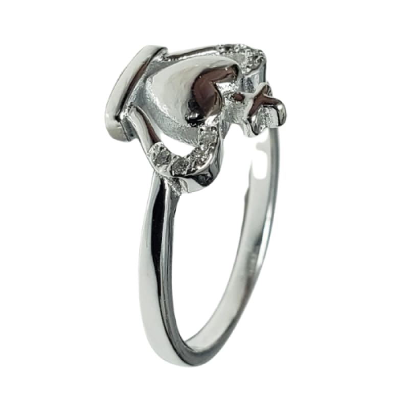 Anillo reinado con piedras blancas Plata 925 - Metalli - 7 - Perfumisimo