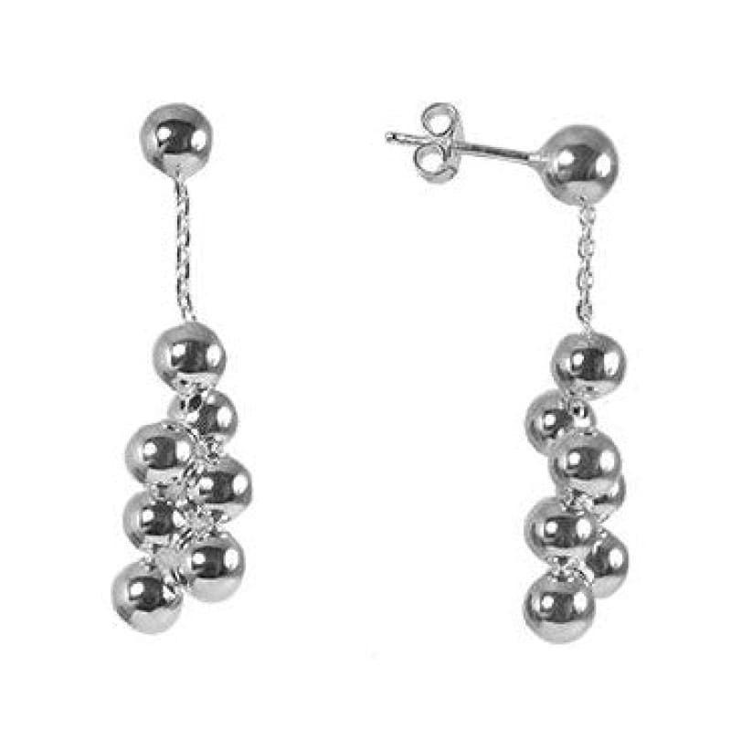 Aros 8 bolitas racimo Plata Italiana 925 - Metalli - Default Title - Perfumisimo