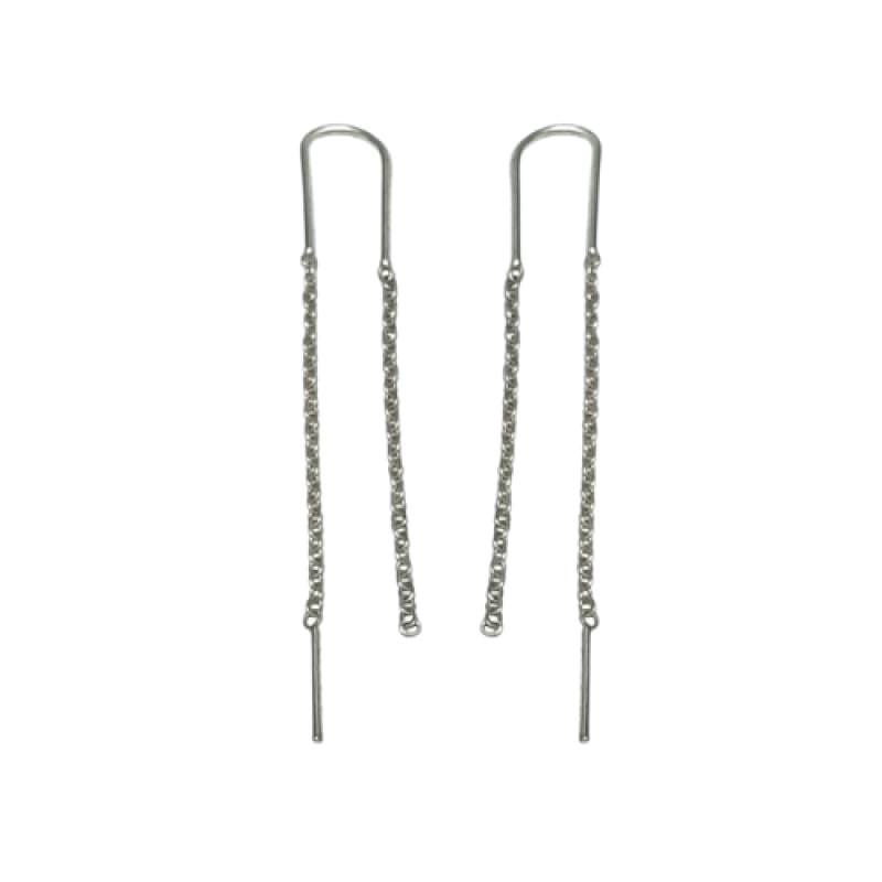 Aros colgantes con barra italiano 925 - Metalli - Default Title - Perfumisimo