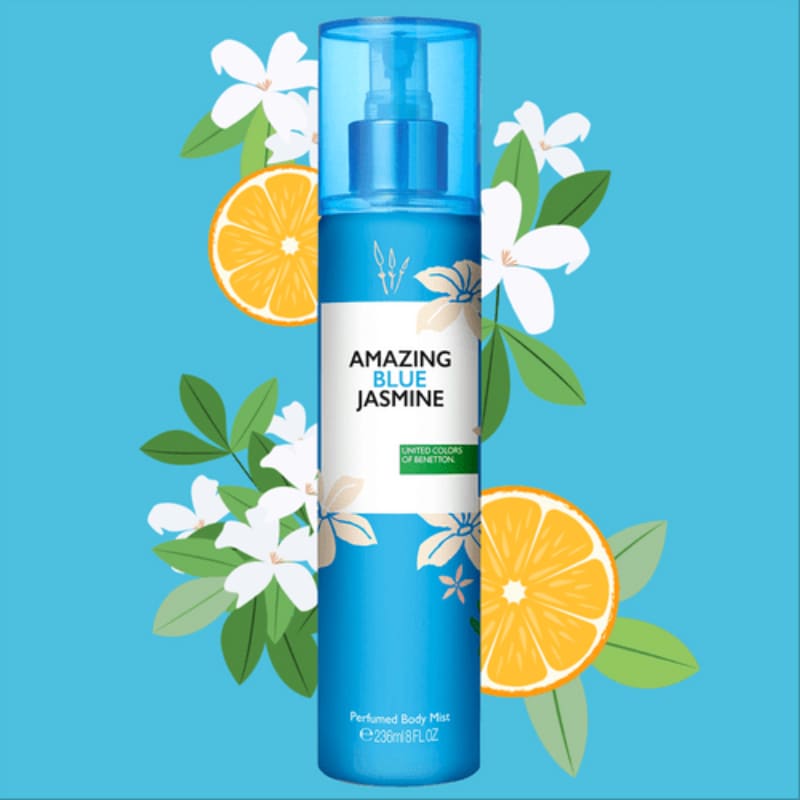 Benetton Amazing Blue Jasmine 236ml Body Mist Mujer - Perfumisimo