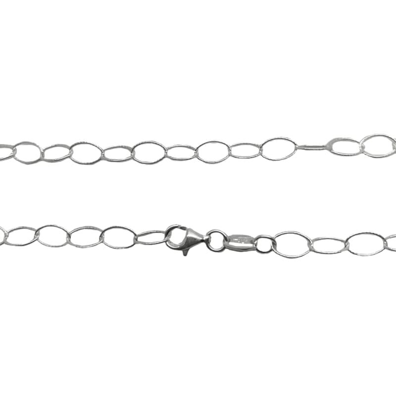Cadena rolo oval mediana Plata Italiana 925 80cm - Metalli - Default Title - Perfumisimo