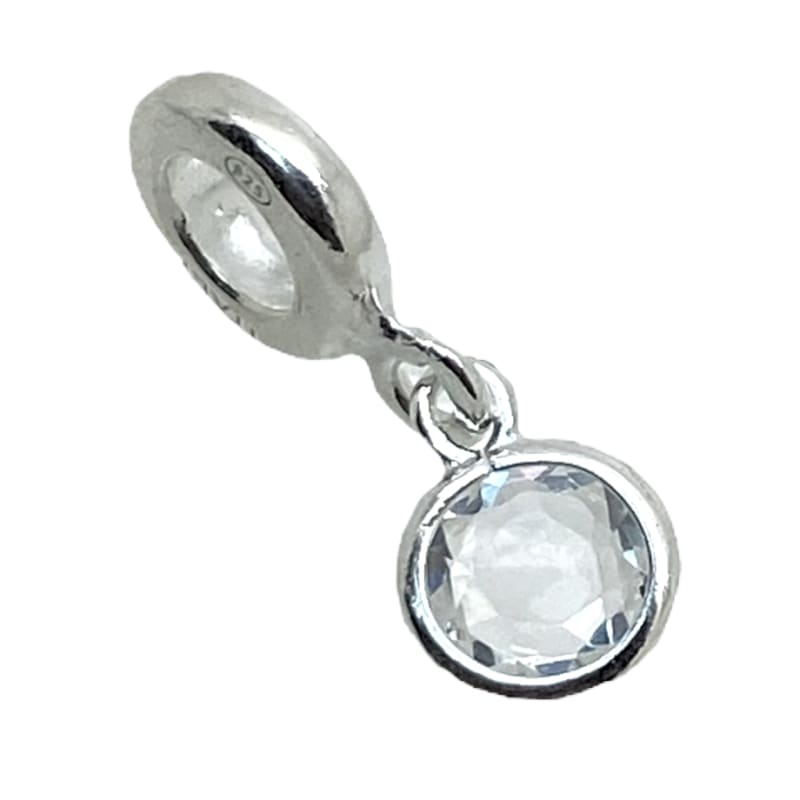 Charm con cristal Murano blanco Plata Italiana 925 - Metalli - Default Title - Perfumisimo