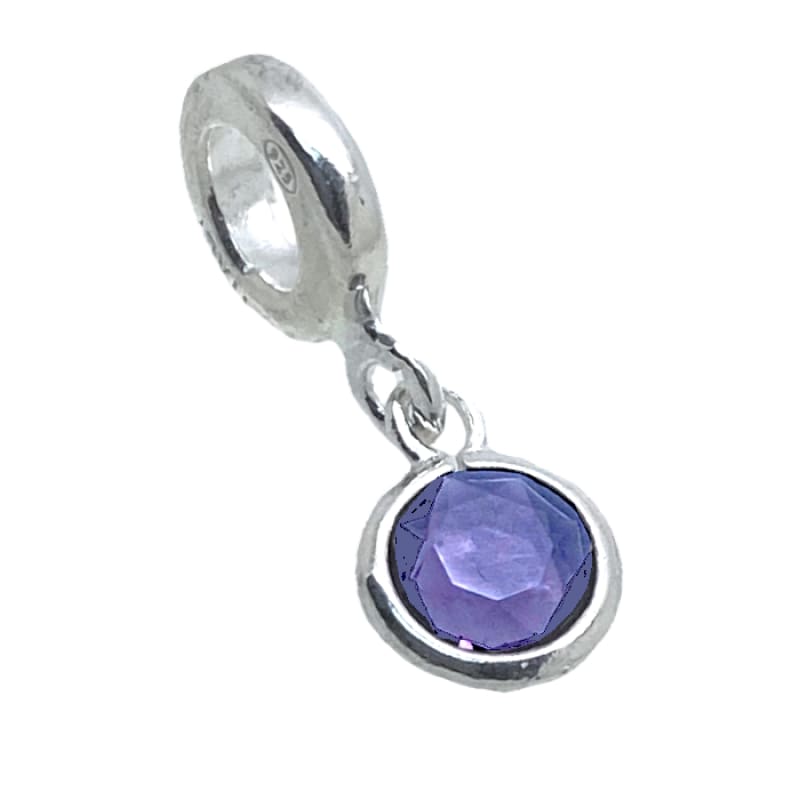 Charm con cristal Murano Lila Plata Italiana 925 - Metalli - Default Title - Perfumisimo