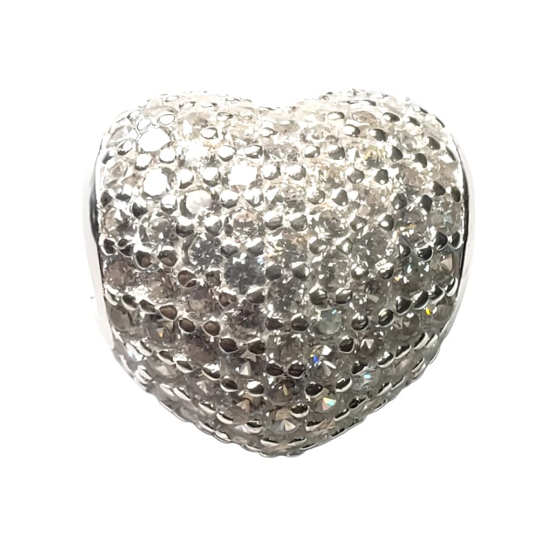 Charm corazón blanco cristales Murano y Plata Italiana 925 - Metalli - Default Title - Perfumisimo