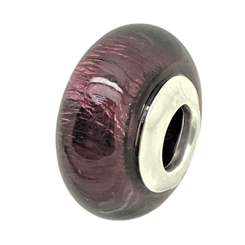 Charm ovalo morado Murano y Plata Italiana 925 - Metalli - Default Title - Perfumisimo