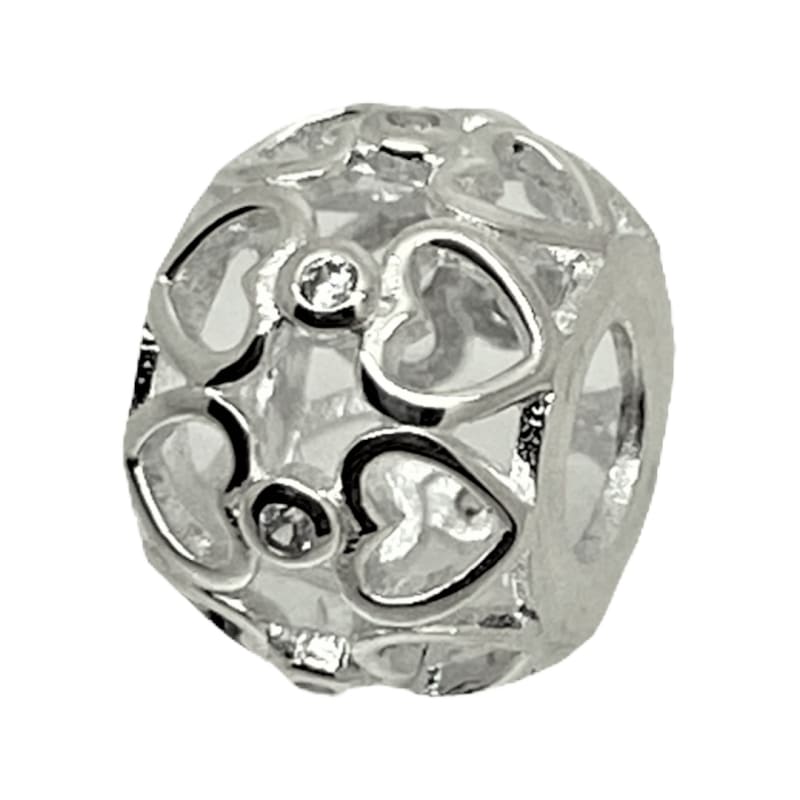 Charm pequeñas piedras blancas Plata Italiana 925 - Metalli - Default Title - Perfumisimo