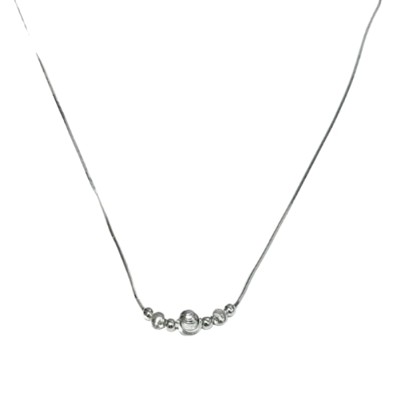 Collar 7 bolitas crecientes 45cm italiano - Metalli - Default Title - Perfumisimo