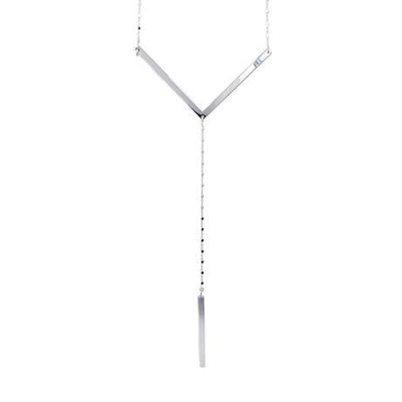 Collar en V Plata Italiana 925 43cm - Metalli - Default Title - Perfumisimo