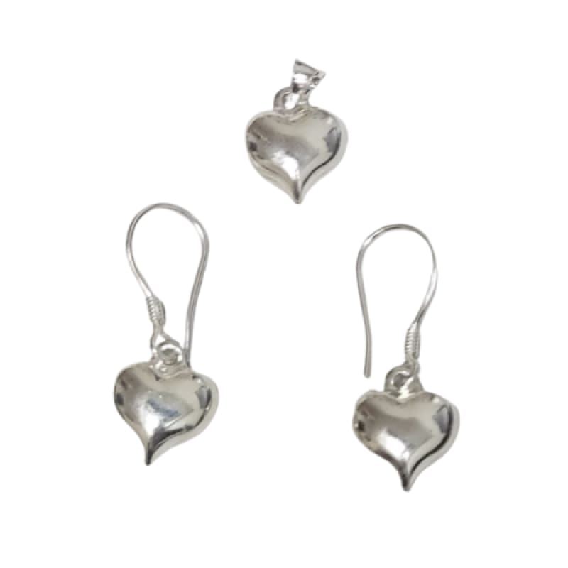 Conjunto corazones dije y colgantes plata 925 - Metalli - Default Title - Perfumisimo