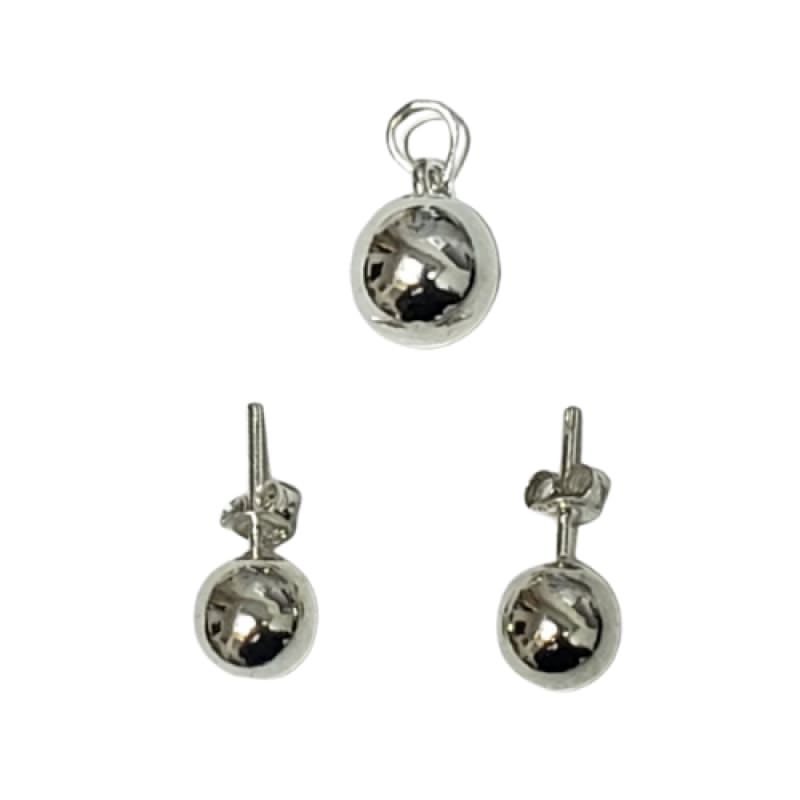 Conjunto de bolitas dije y colgantes plata 925 - Metalli - Default Title - Perfumisimo