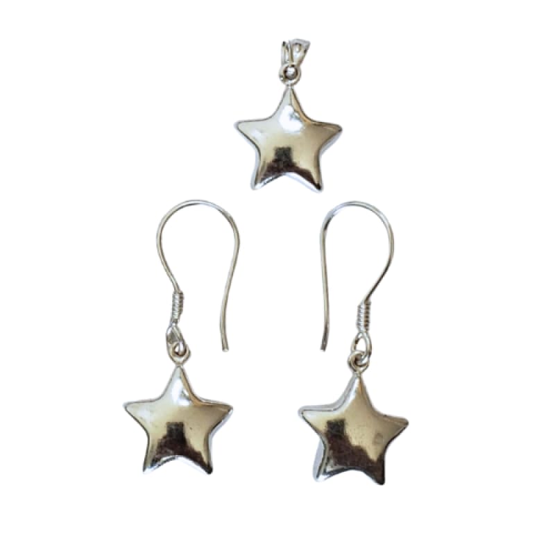 Conjunto estrellas dije y colgantes plata 925 - Metalli - Default Title - Perfumisimo