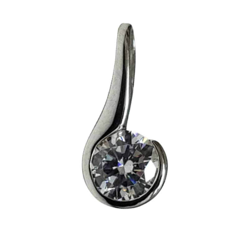 Dije envuelve piedra solitaria Murano Plata Italiana 925 - Metalli - Default Title - Perfumisimo