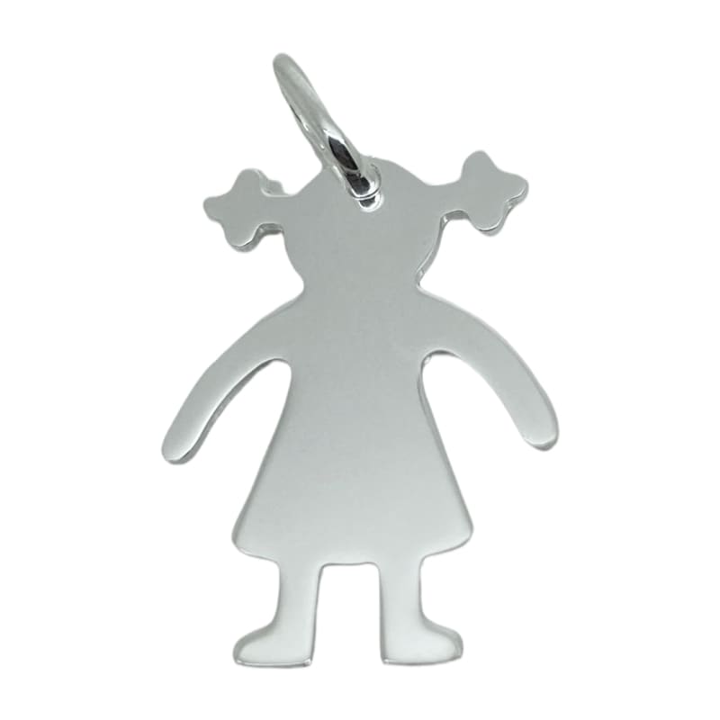 Dije plano niña Plata Italiana 925 - Metalli - Default Title - Perfumisimo