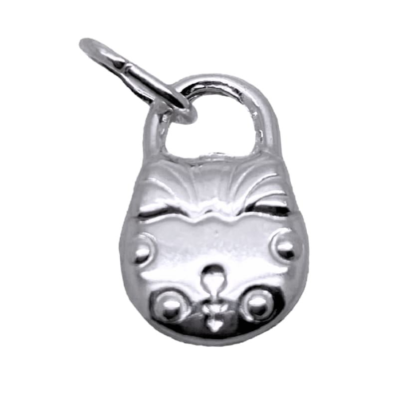 Dije soplado candado Plata Italiana 925 - Metalli - Default Title - Perfumisimo