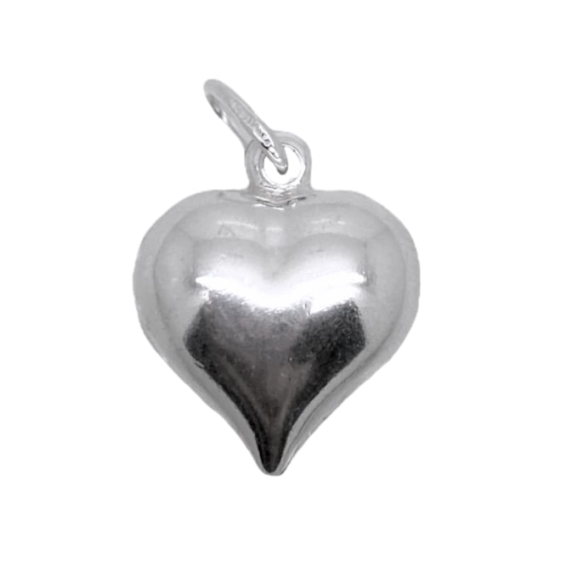 Dije soplado corazón grande Plata Italiana 925 - Metalli - Default Title - Perfumisimo