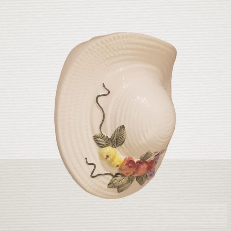 Florero interior de pared, diseño sombrero con flores - Vintage - Default Title - Perfumisimo