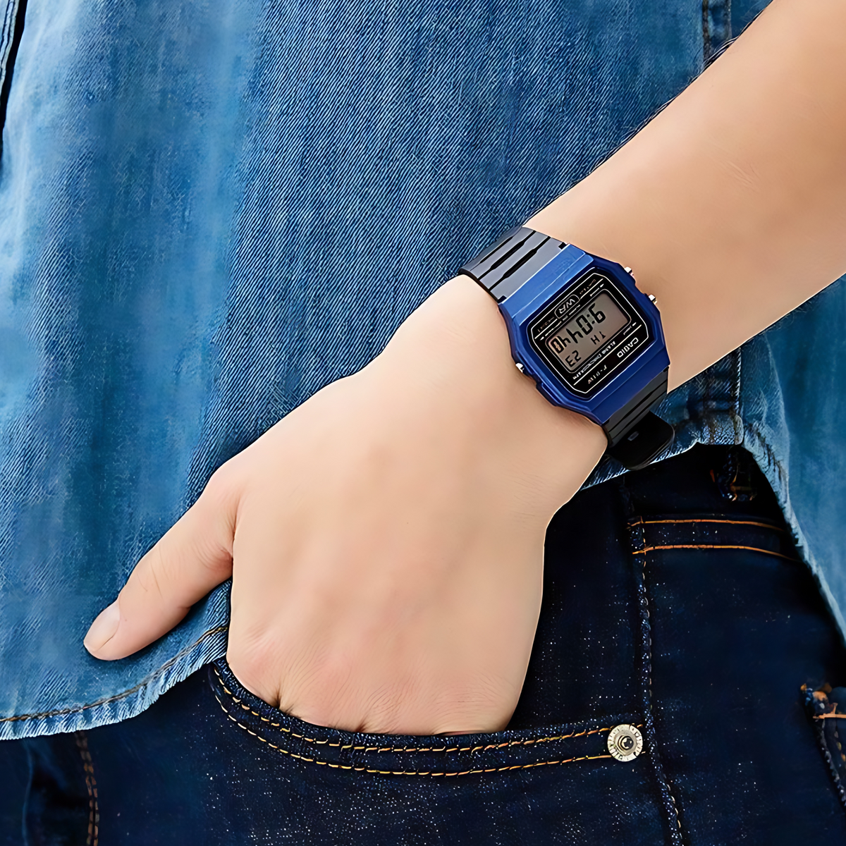 Reloj Casio Vintage F-91WM-2A Unisex - Digital - Relojeando Default Title Casio Reloj Reloj Casio Vintage F-91WM-2A Unisex - Digital