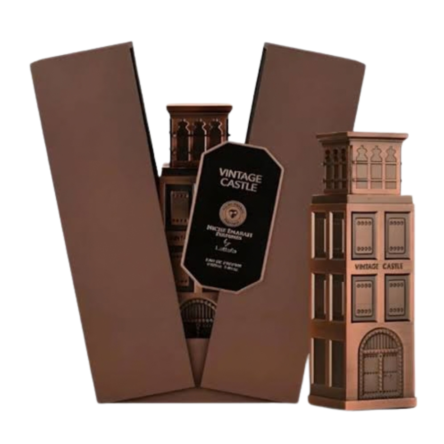 Lattafa Vintage Castle Niche Emarati edp 100ml UNISEX (Inspirado en Sole Patchouli Vertus)