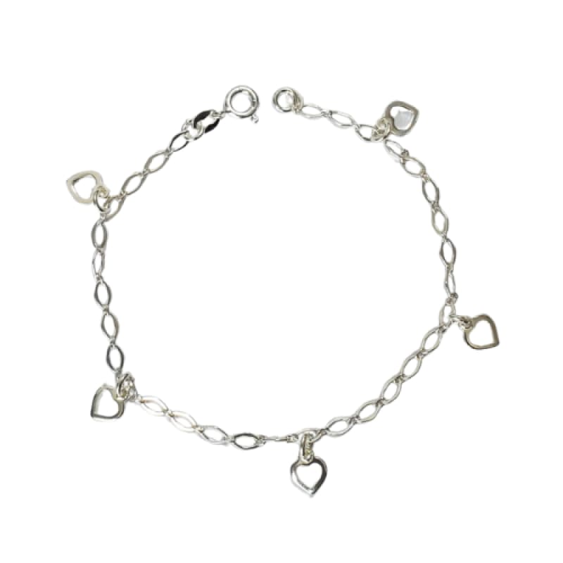Pulsera corazón abierto, 19cm plata 925 - Metalli - Default Title - Perfumisimo