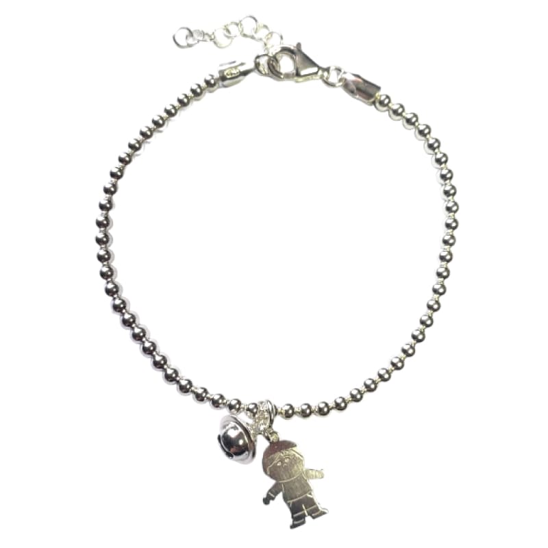 Pulsera de bolas con niño italiana 21cm Plata Italiana 925 - Metalli - Default Title - Perfumisimo