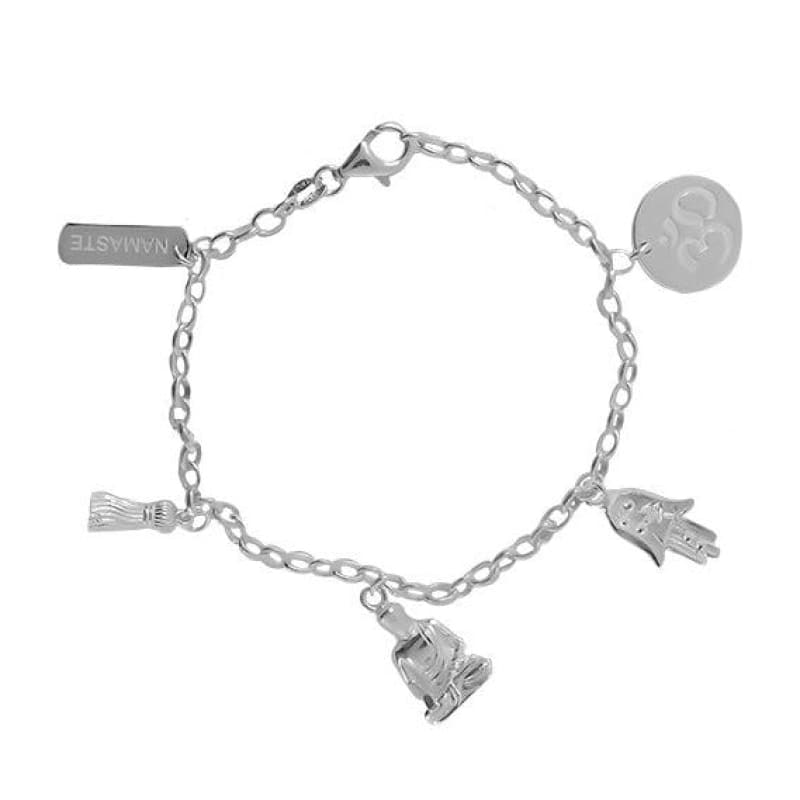 Pulsera Namaste Plata Italiana 925 de 19cm - Metalli - Default Title - Perfumisimo