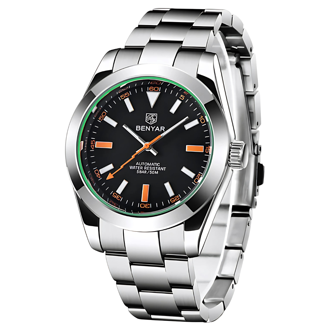 Reloj Benyar para hombre, reloj de pulsera mecánico automático BY5176