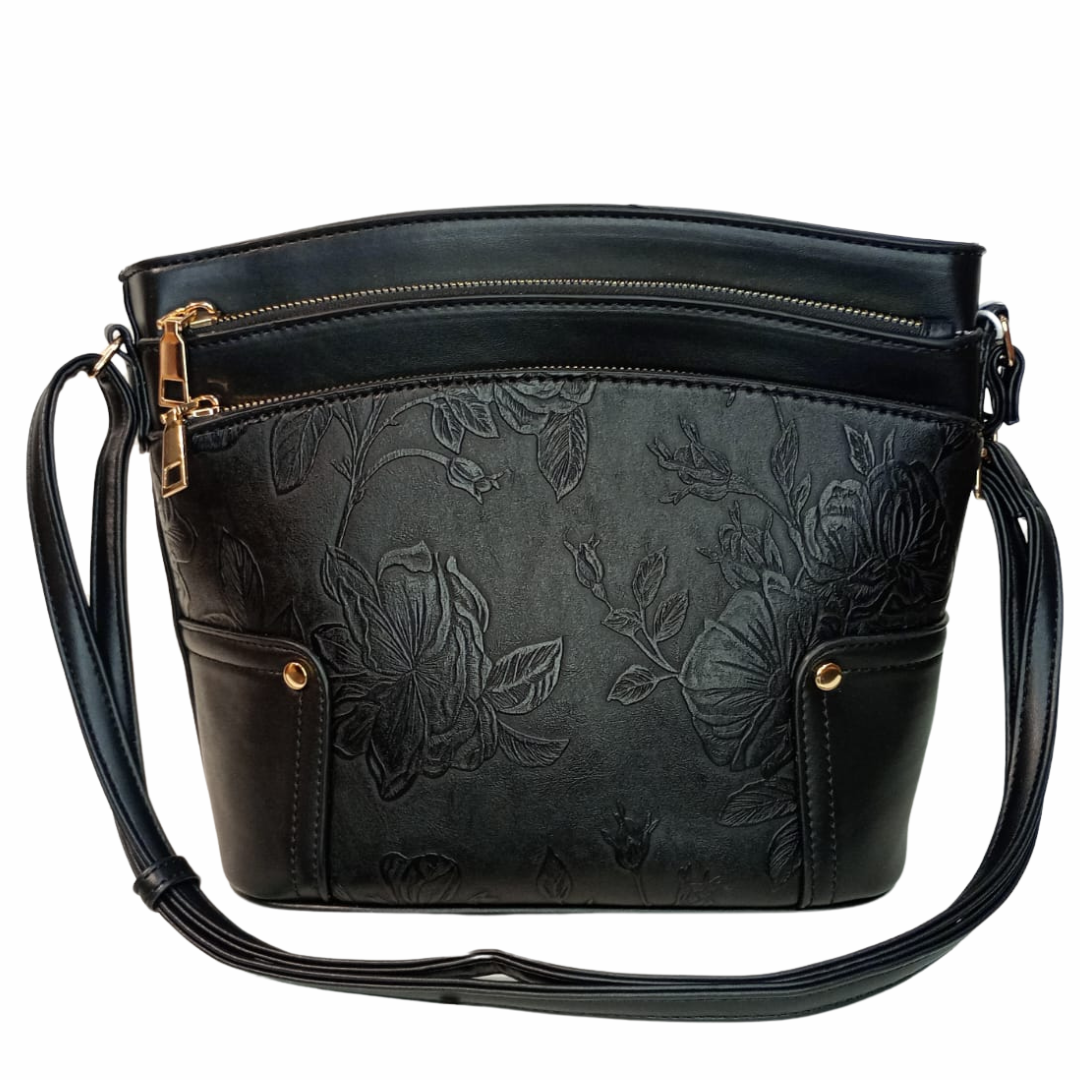 Le Bag Los Angeles Bolso bandolera de piel con estampado floral de Aslana - Le Bag Los Angeles - Default Title - Perfumisimo