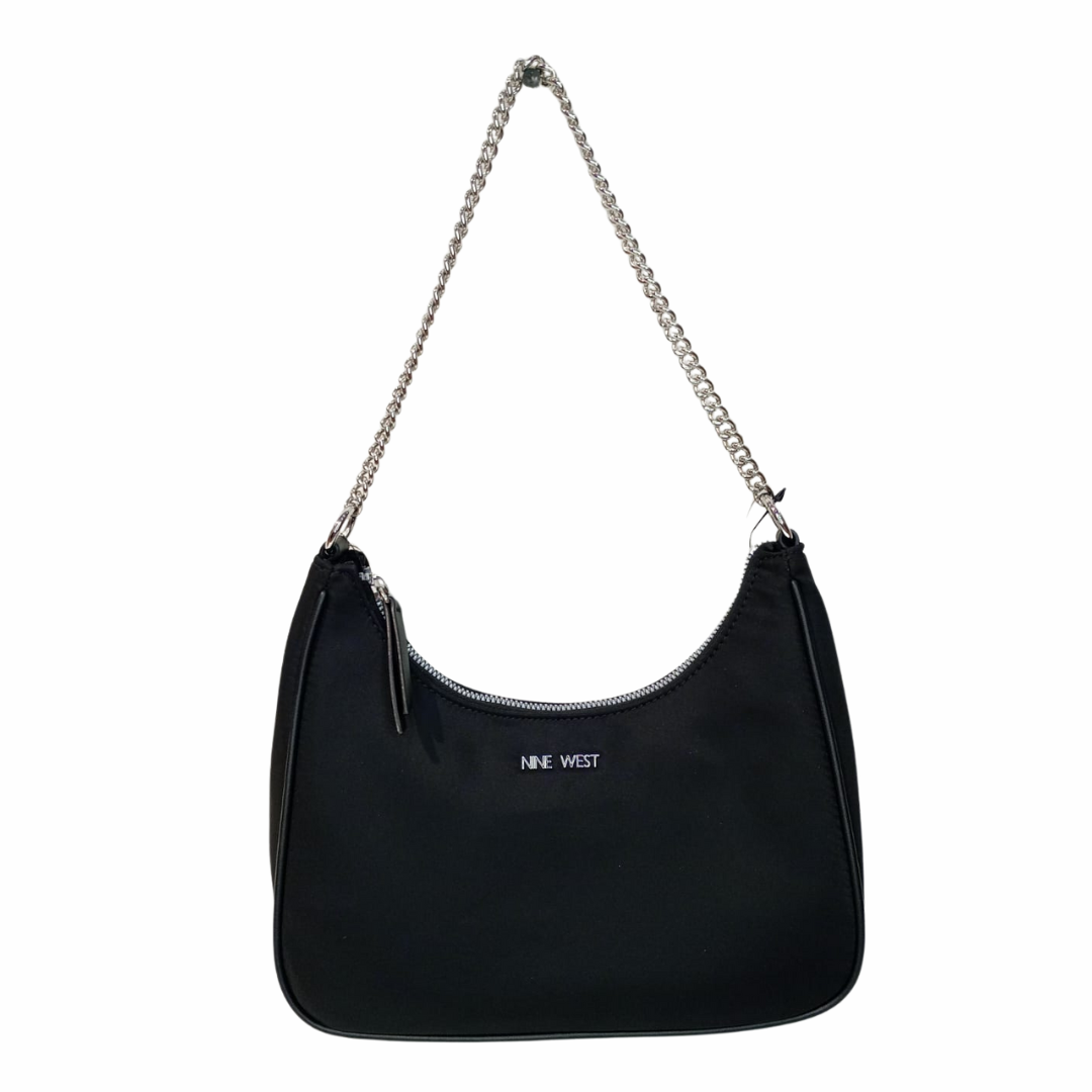 Nine West Bolsa Hobo Para Mujer negra con cadena y correa tela - Nine West - Default Title - Perfumisimo