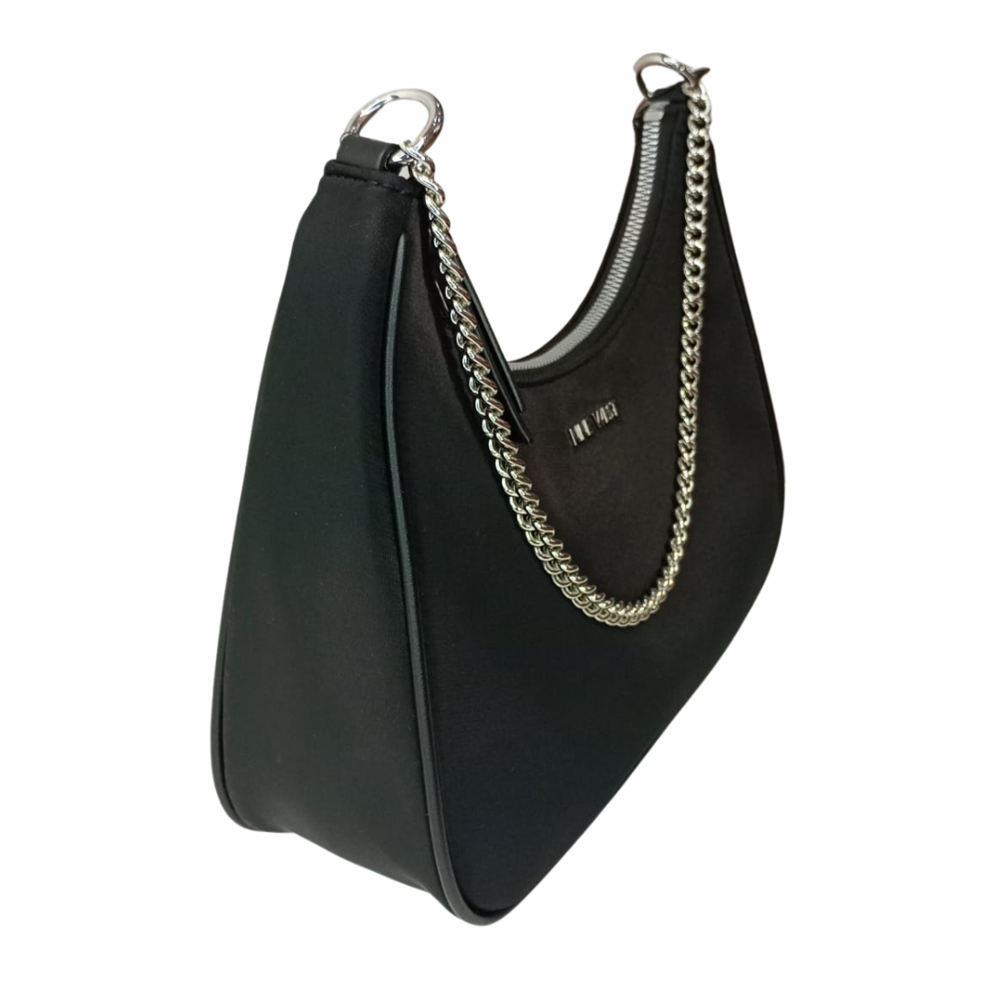 Nine West Bolsa Hobo Para Mujer negra con cadena y correa tela - Nine West - Default Title - Perfumisimo