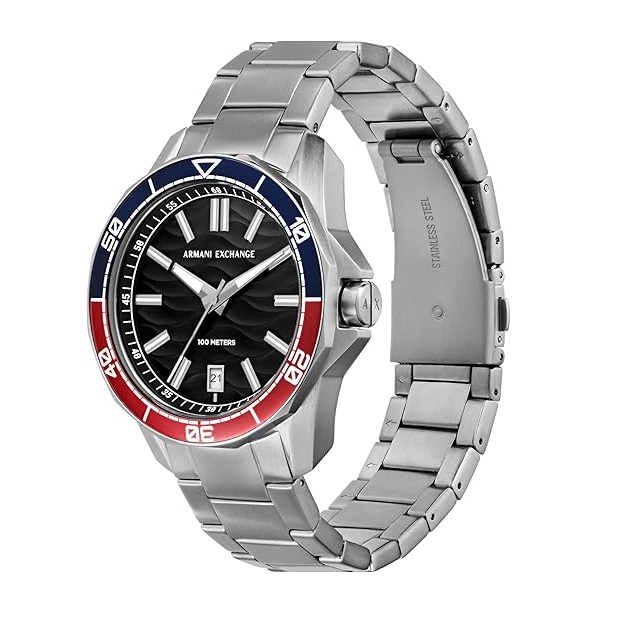 Reloj Armani Exchange de acero con fecha y tres manecillas - Armani Exchange - Default Title - Perfumisimo