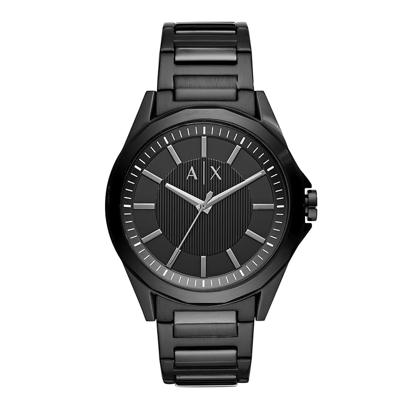 Reloj Armani Exchange de acero negro con tres manecillas - Armani Exchange - Default Title - Perfumisimo